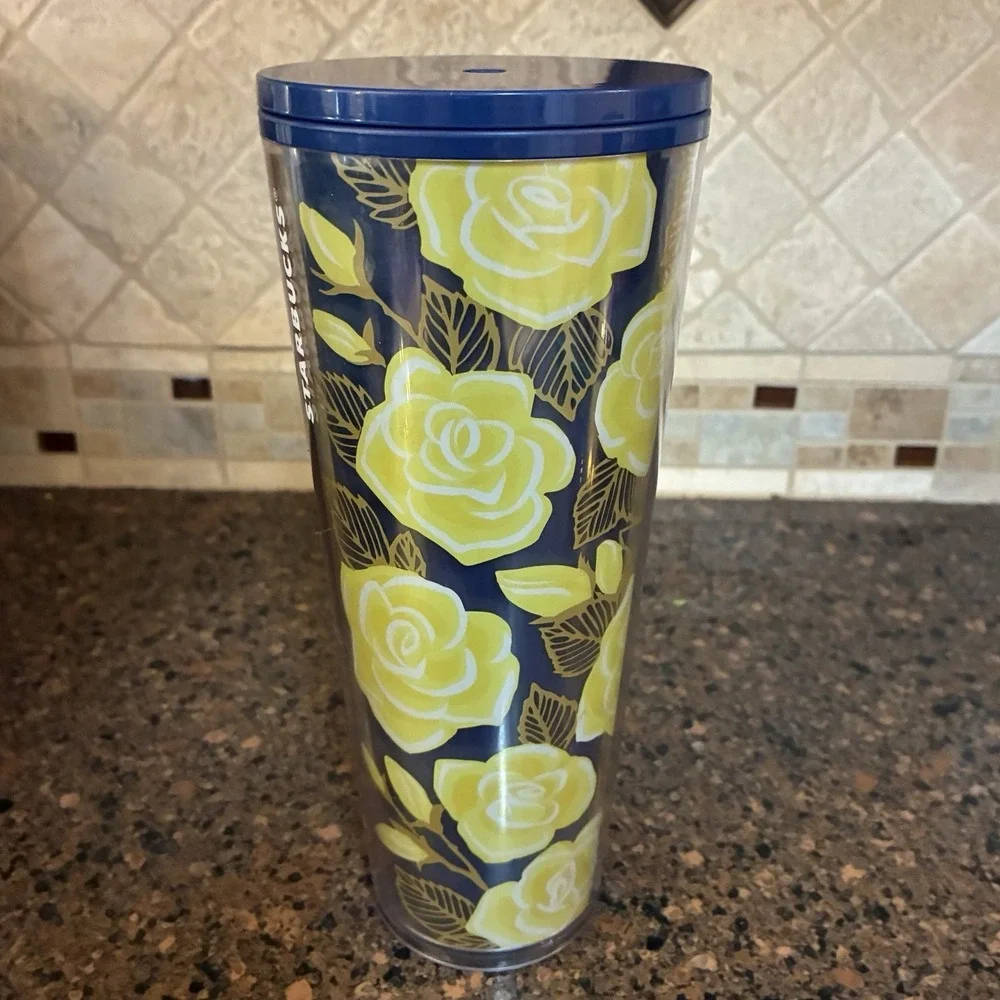 Starbucks Texas Yellow Rose Tumbler 24oz 2019 Limited Edition No Straw Cup